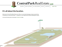Tablet Screenshot of centralparkrealestate.com